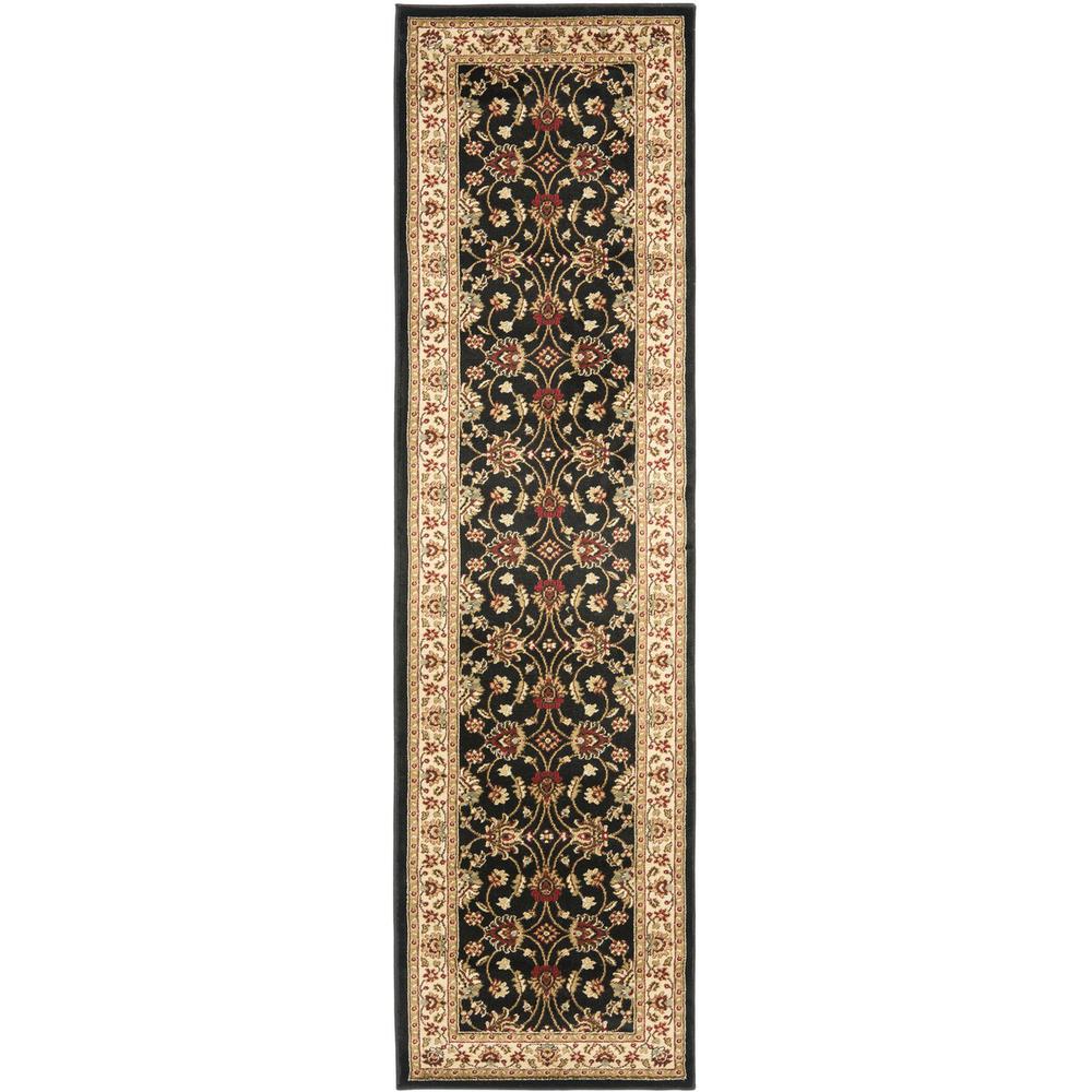 LYNDHURST, BLACK / IVORY, 2'-3" X 16', Area Rug, LNH553-9012-216. Picture 1