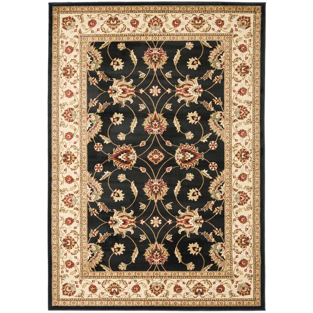 LYNDHURST, BLACK / IVORY, 4' X 6', Area Rug, LNH553-9012-4. Picture 1