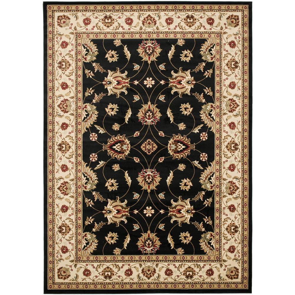 LYNDHURST, BLACK / IVORY, 8'-9" X 12', Area Rug, LNH553-9012-9. Picture 1