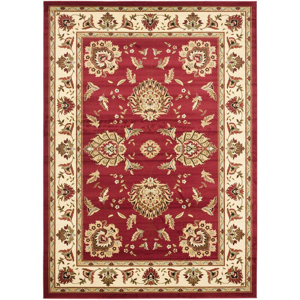 LYNDHURST, RED / IVORY, 8'-9" X 12', Area Rug, LNH555-4012-9. Picture 1