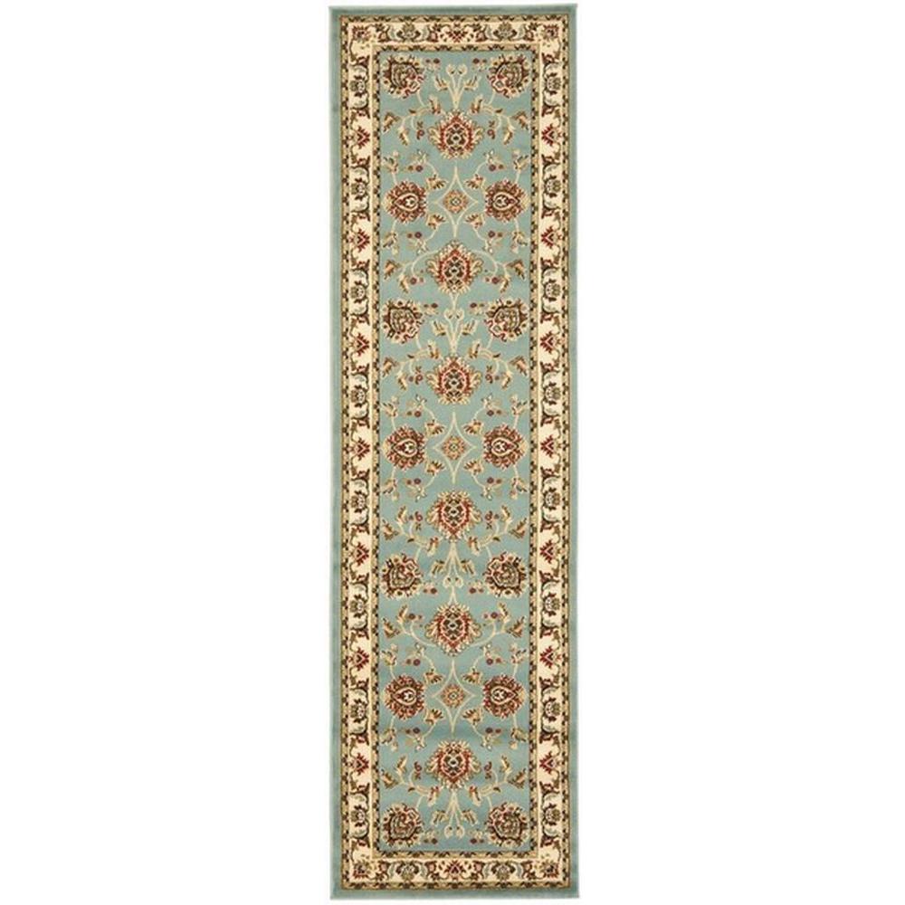 LYNDHURST, BLUE / IVORY, 2'-3" X 16', Area Rug, LNH555-6512-216. Picture 1