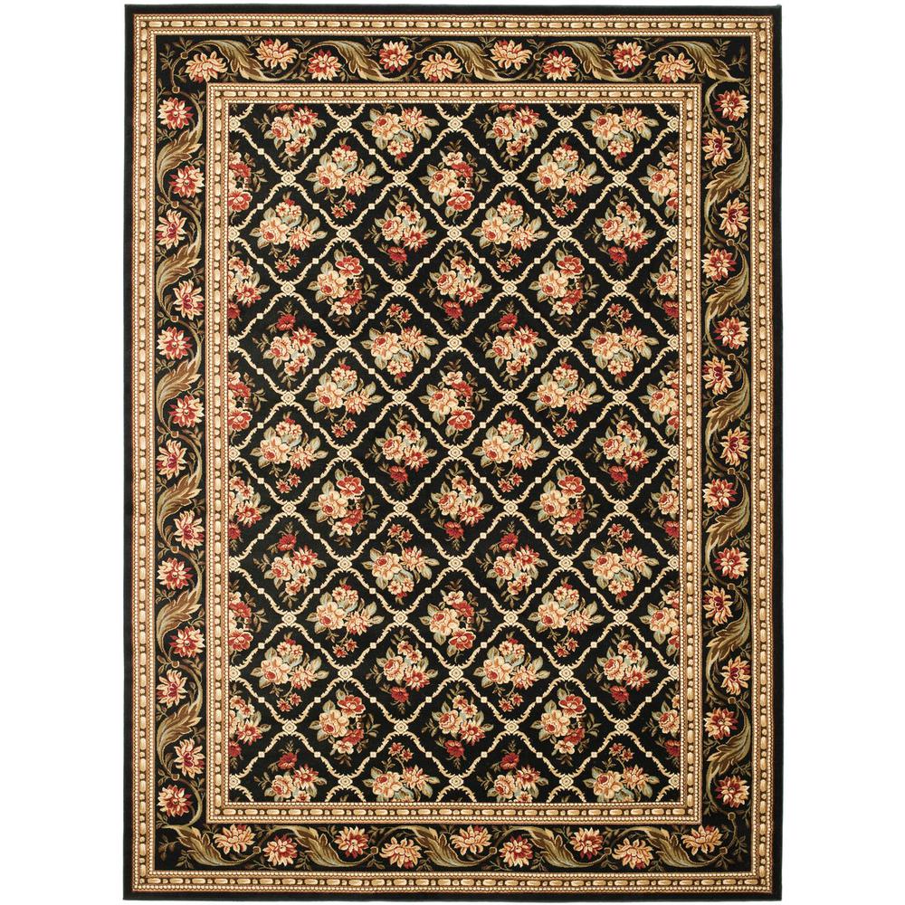 LYNDHURST, BLACK / BLACK, 8'-9" X 12', Area Rug. Picture 1