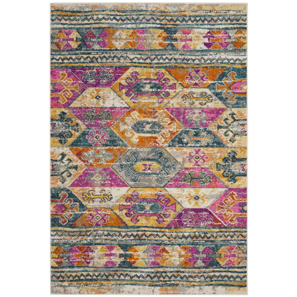 MADISON, BLUE / FUCHSIA, 5'-1" X 7'-6", Area Rug, MAD118C-5. Picture 1