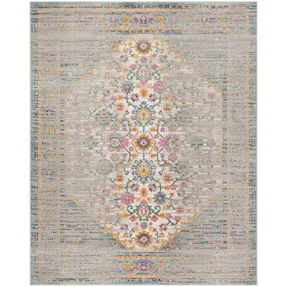 MADISON, LIGHT GREY / FUCHSIA, 9' X 12', Area Rug, MAD122G-9. Picture 1