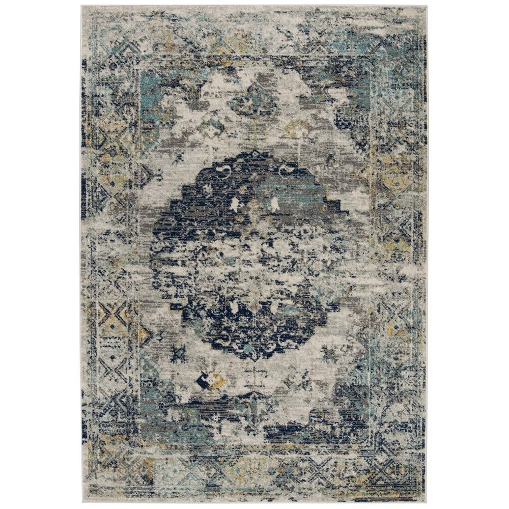 MADISON, LIGHT GREY / BLUE, 3' X 5', Area Rug, MAD158F-3. Picture 1