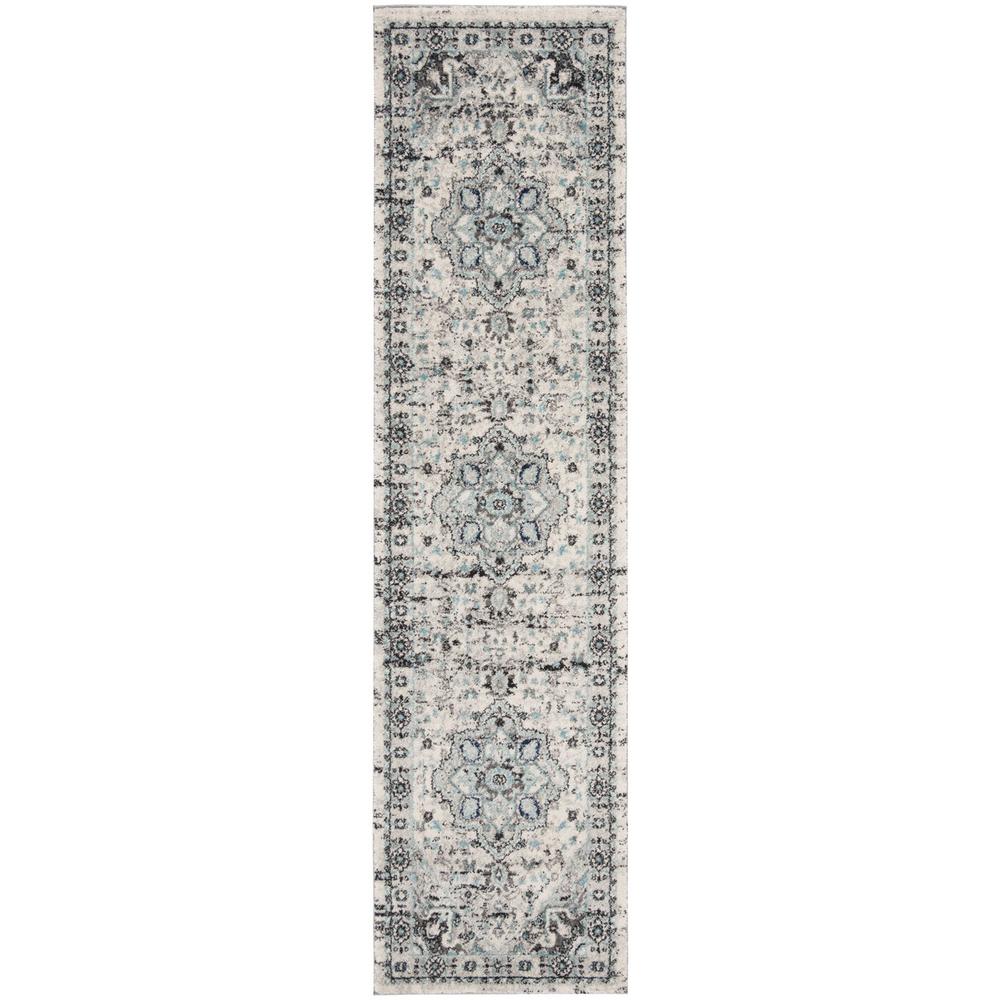 MADISON 900, LIGHT GREY / BLUE, 4' X 6', Area Rug, MAD924F-4. Picture 1