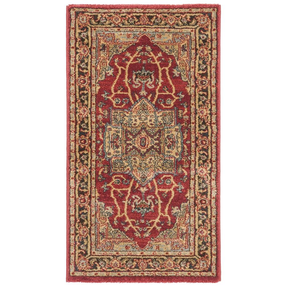 MAHAL, NATURAL / NAVY, 3' X 5', Area Rug. Picture 1