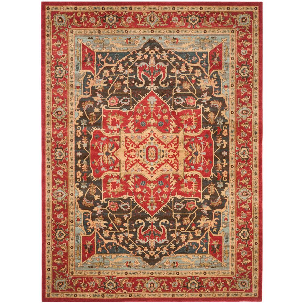MAHAL, RED / RED, 12' X 18', Area Rug. Picture 1