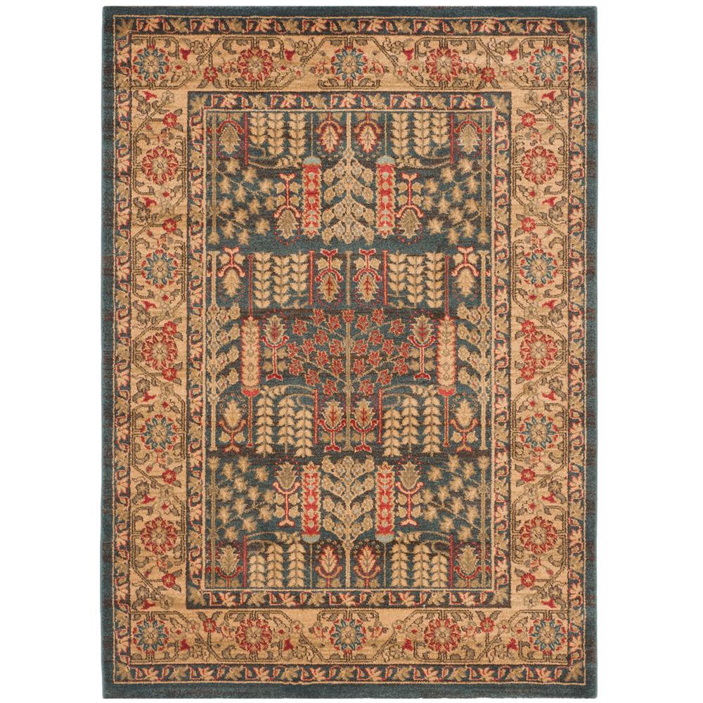 MAHAL, NAVY / NATURAL, 4' X 5'-7", Area Rug, MAH697E-4. Picture 1