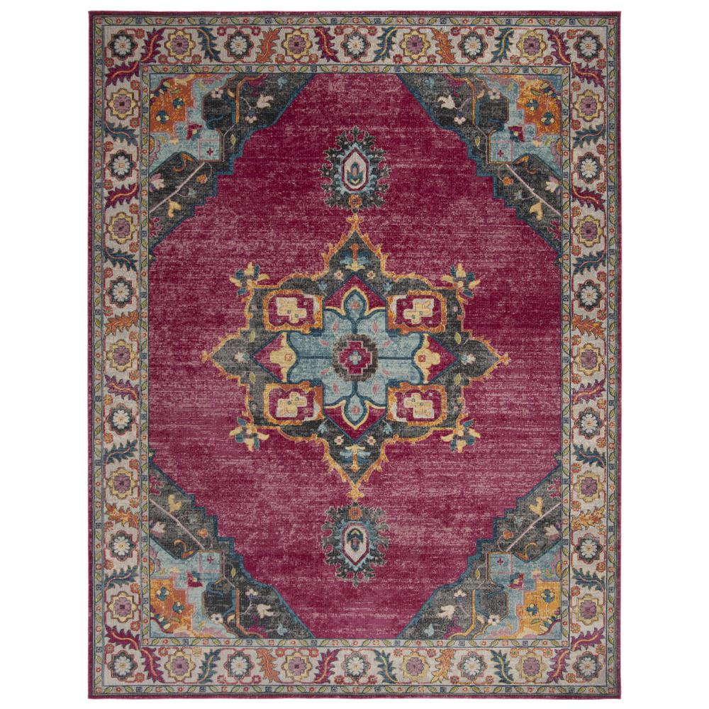MERLOT 100, FUCHSIA / MULTI, 9' X 12', Area Rug. Picture 1