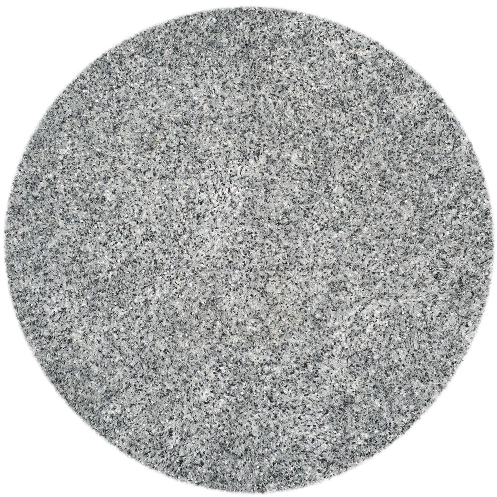 SG-MLS-Malibu Shag, SILVER, 7' X 7' Round, Area Rug. Picture 1