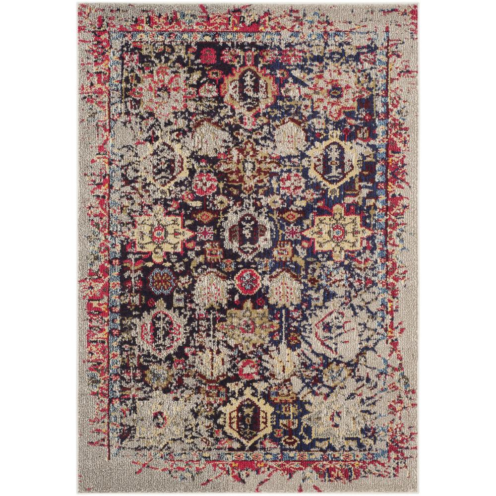 MONACO, GREY / MULTI, 4' X 5'-7", Area Rug, MNC206G-4. Picture 1