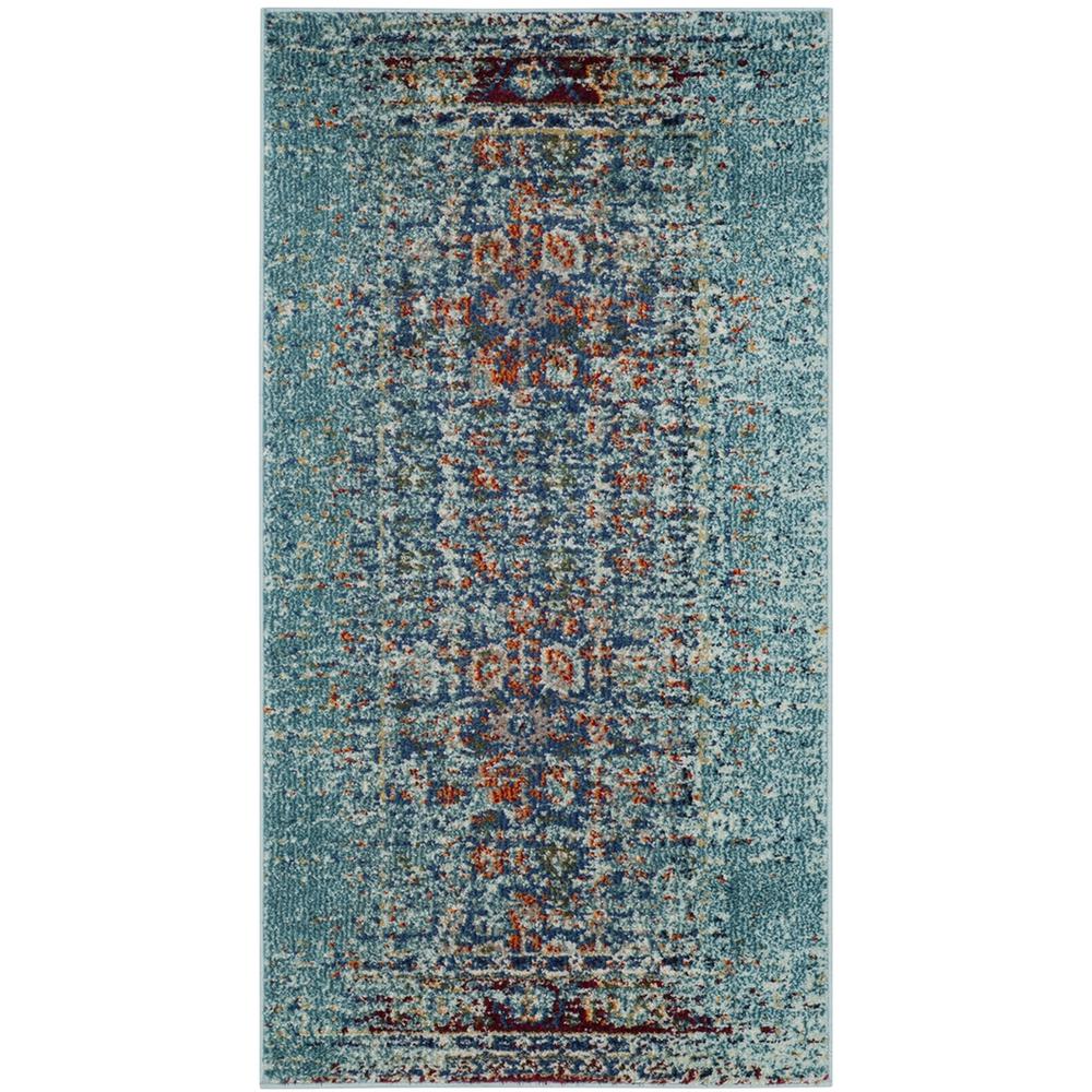 MONACO, BLUE / MULTI, 3' X 5', Area Rug, MNC208J-3. Picture 1