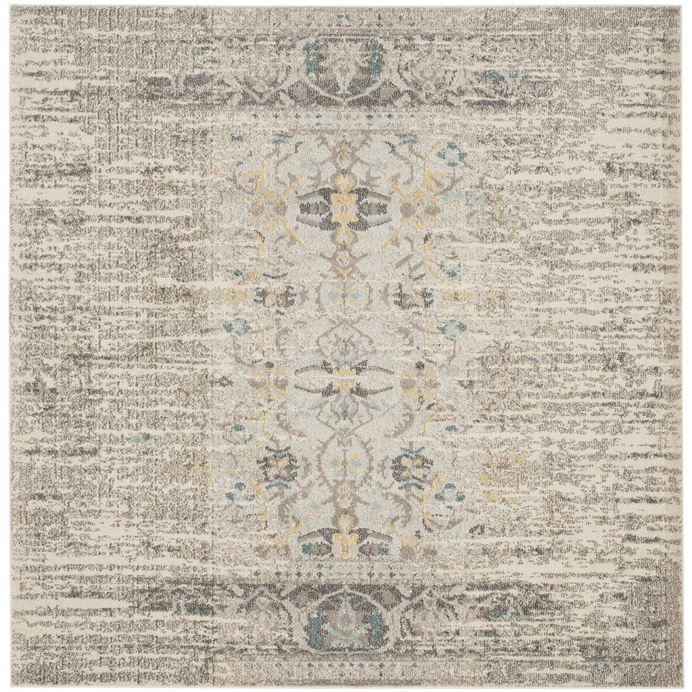 MONACO, GREY / MULTI, 6'-7" X 6'-7" Square, Area Rug, MNC209G-7SQ. Picture 1