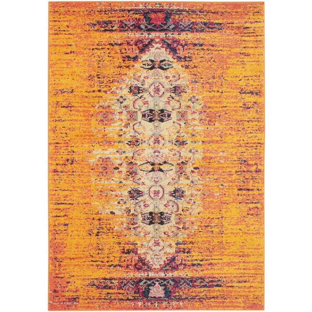 MONACO, ORANGE / MULTI, 3' X 5', Area Rug, MNC209H-3. Picture 1