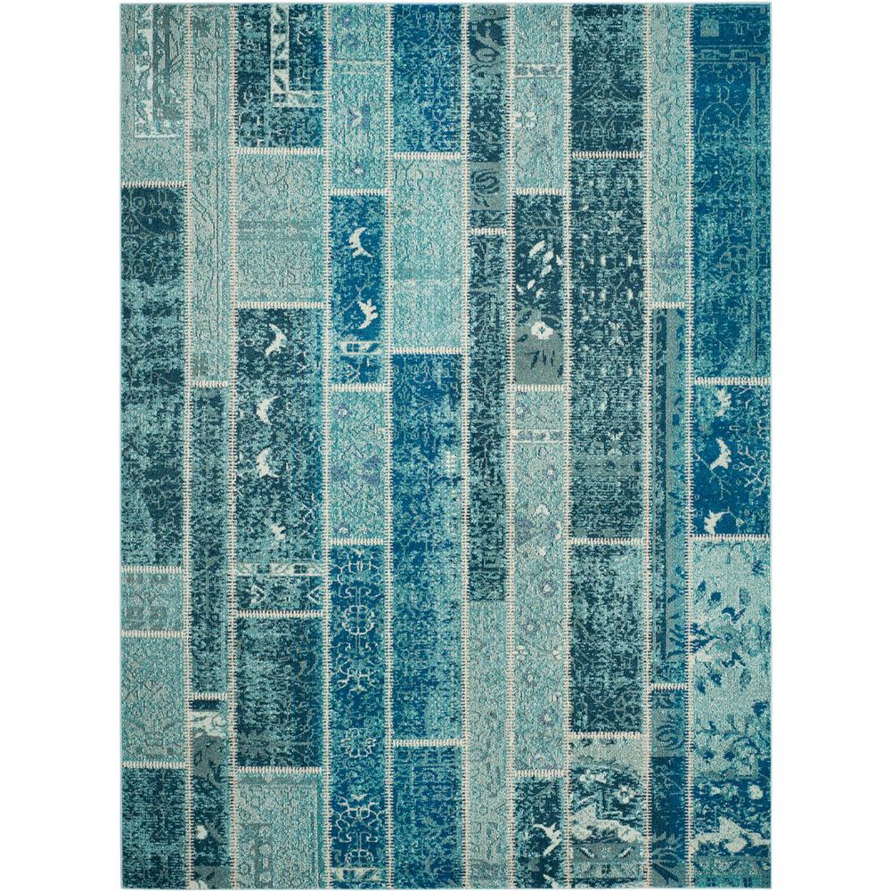 MONACO, BLUE / MULTI, 9' X 12', Area Rug, MNC216J-9. Picture 1