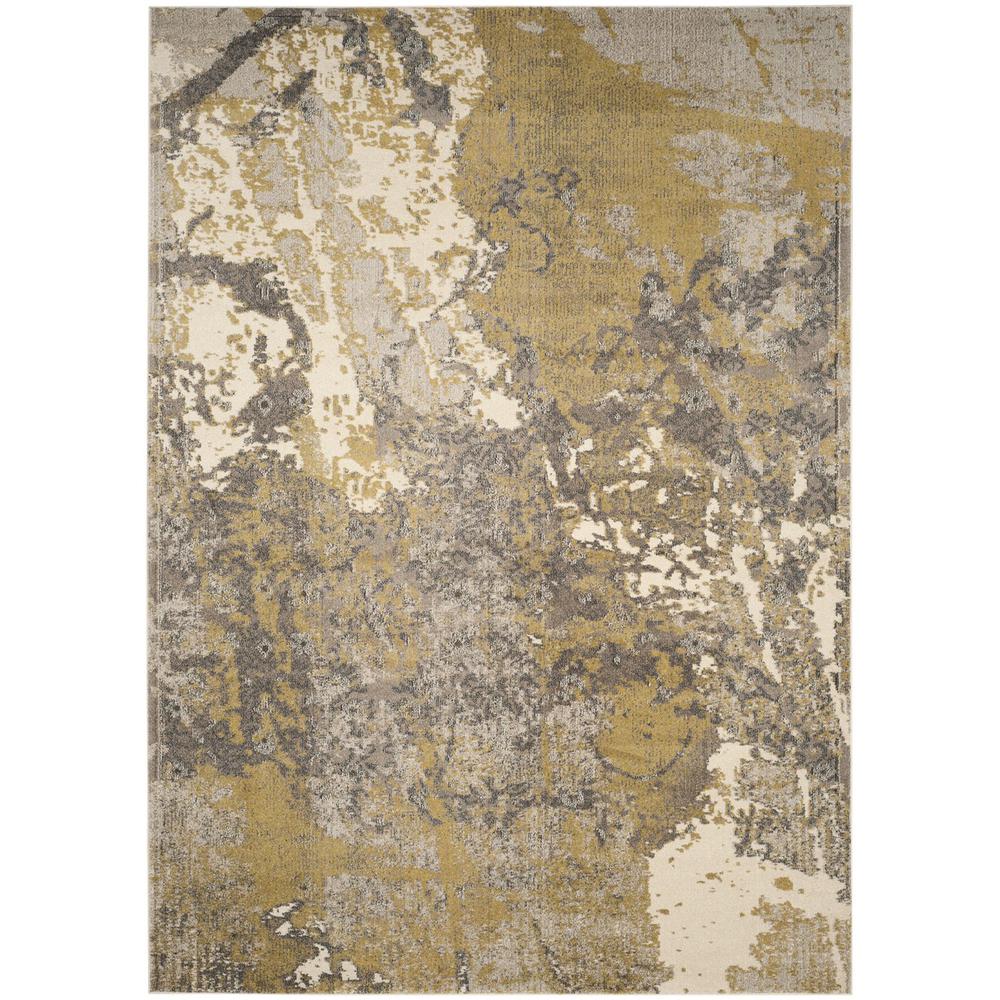 MONACO, IVORY / GREY, 9' X 12', Area Rug. Picture 1