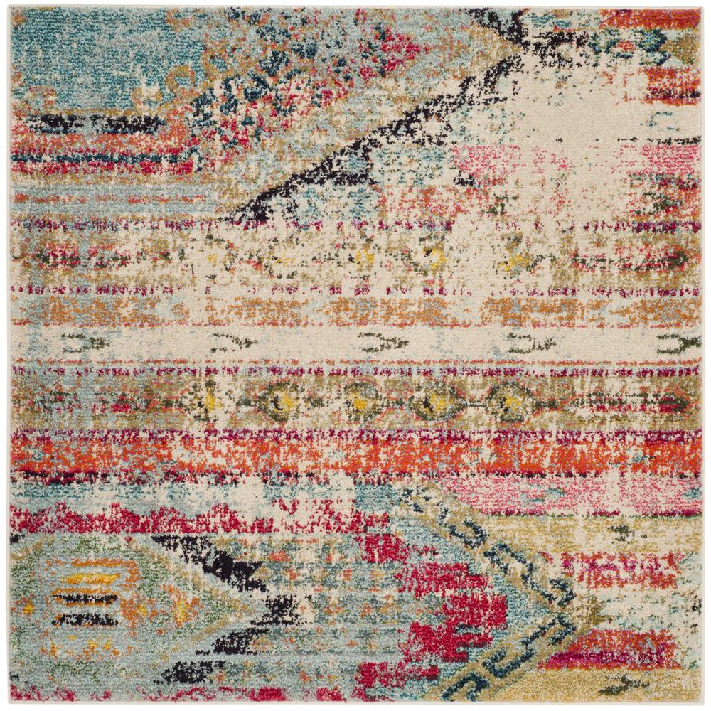 MONACO, MULTI, 5' X 5' Square, Area Rug. Picture 1