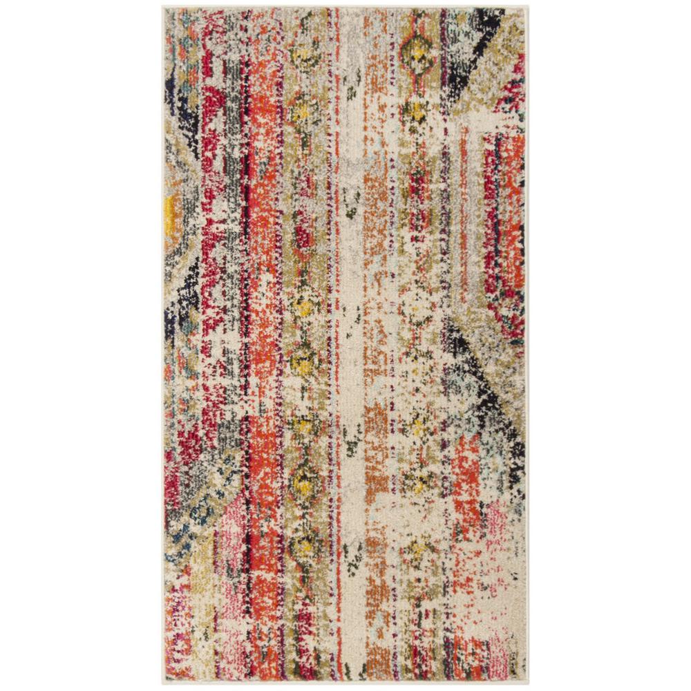 MONACO, LIGHT GREY / MULTI, 3' X 5', Area Rug. Picture 1