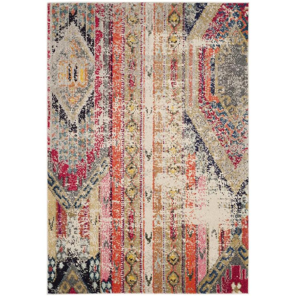 MONACO, LIGHT GREY / MULTI, 4' X 5'-7", Area Rug. Picture 1