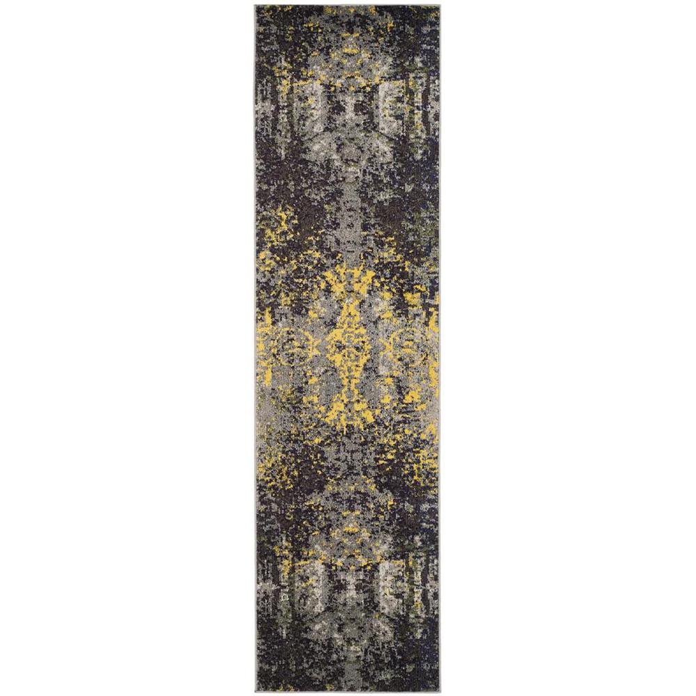 MONACO, GREY / MULTI, 2'-2" X 6', Area Rug, MNC223G-26. Picture 1