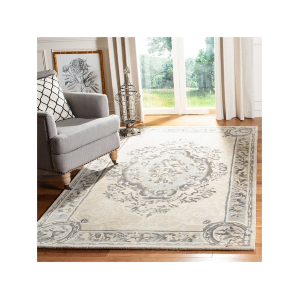 EMPIRE, BEIGE / LIGHT GREY, 7'-6" X 9'-6", Area Rug. Picture 5