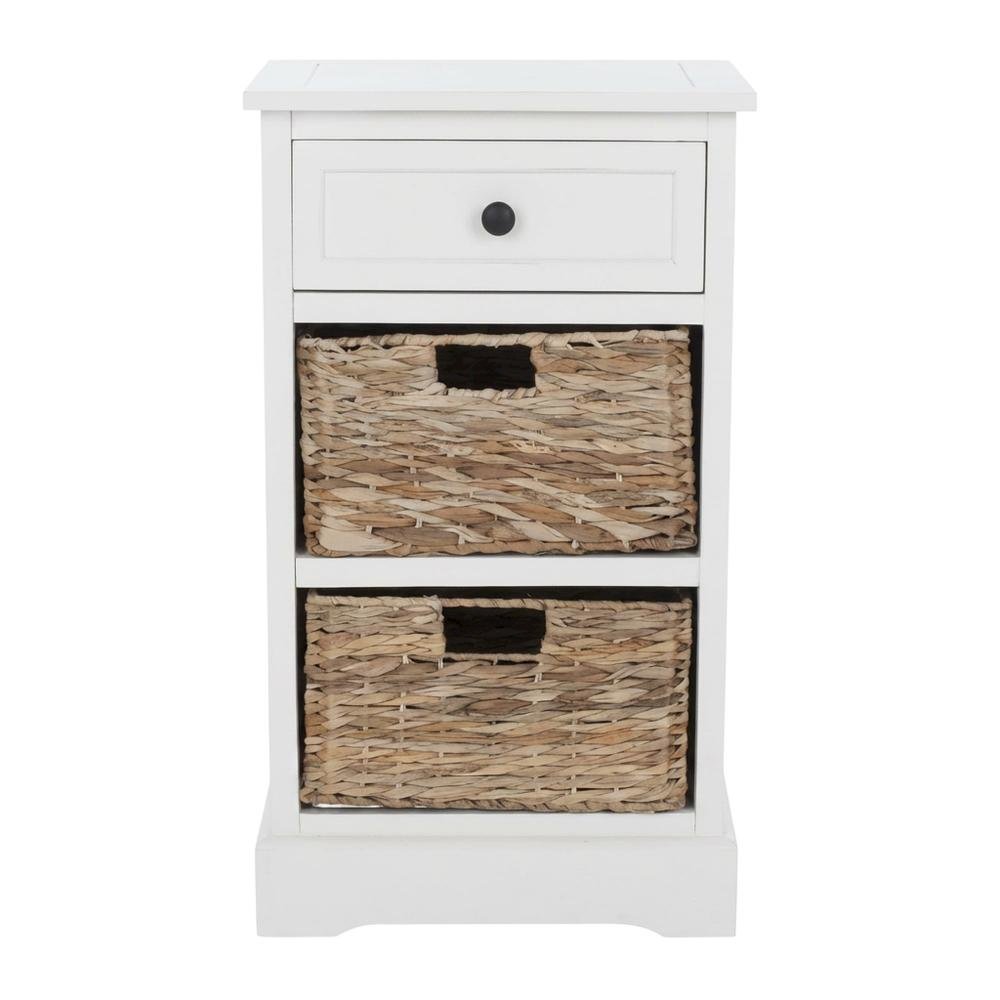 White Washed, Side Table, Quality Build, Durable Wood Frame. Picture 4