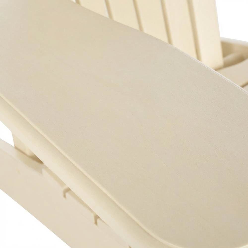 White Acacia Adirondack Chair With Galvanized Steel Hardware And Stain Finish. Picture 5
