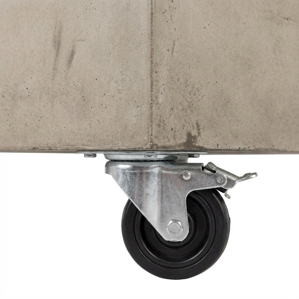 Concrete Coffee Table with Casters, 9.84-Inch Height. Picture 6