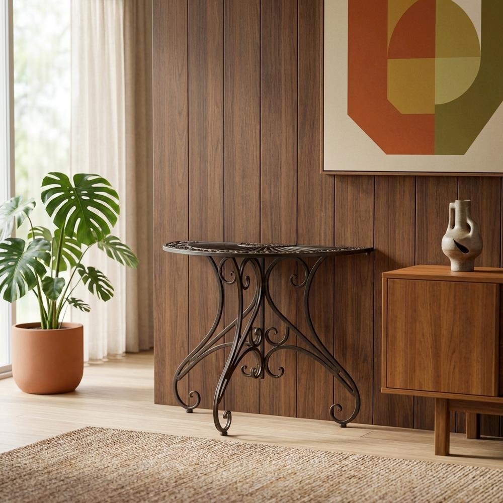Black Finish Accent Table with Modern Design and Compact Size. Picture 3