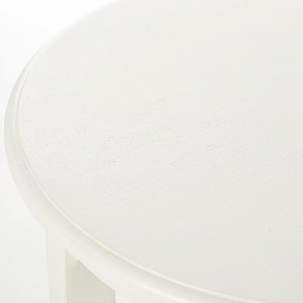 Distressed Cream, Pedestal Table, Pedestal Base, Quality Build. Picture 5