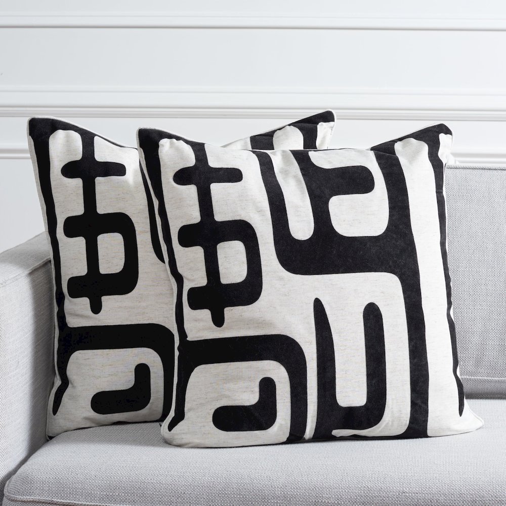 MAIZE  PILLOW, PIL162A-2424-SET2. Picture 4