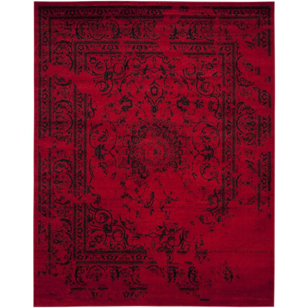 Adirondack, RED / BLACK, 9' X 12', Area Rug, ADR101F-9. Picture 1