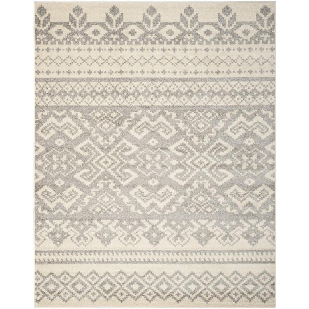 Adirondack, IVORY / SILVER, 9' X 12', Area Rug, ADR107B-9. Picture 1