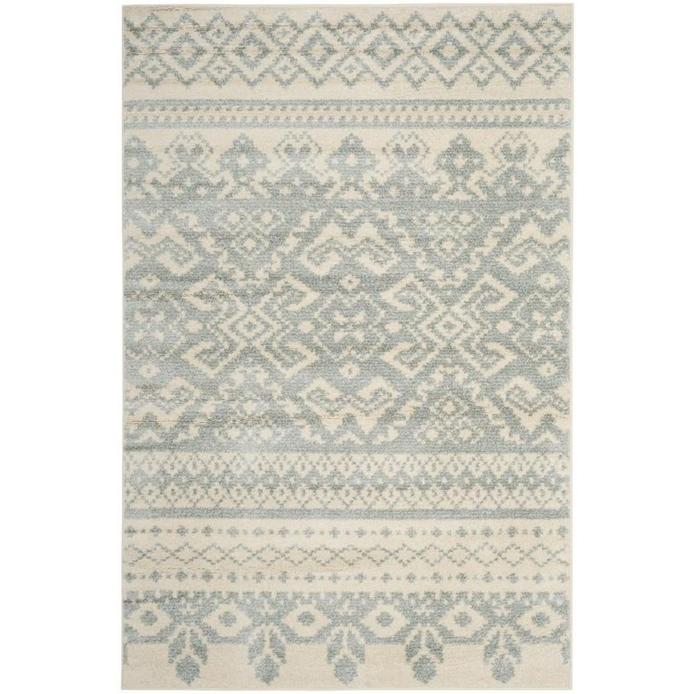 Adirondack, IVORY / SLATE, 6' X 9', Area Rug, ADR107S-6. Picture 1
