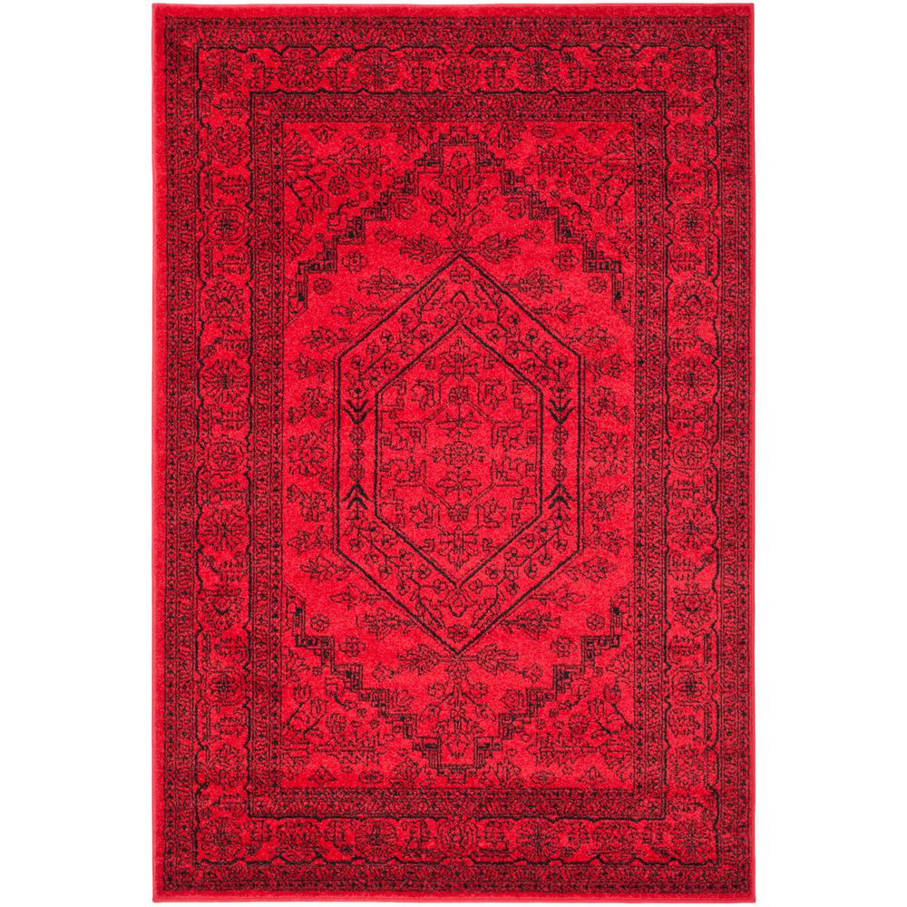 Adirondack, RED / BLACK, 5'-1" X 7'-6", Area Rug, ADR108F-5. Picture 1