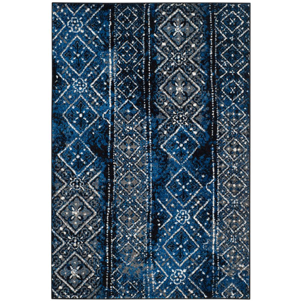 Adirondack, SILVER / BLACK, 6' X 9', Area Rug, ADR111A-6. Picture 1