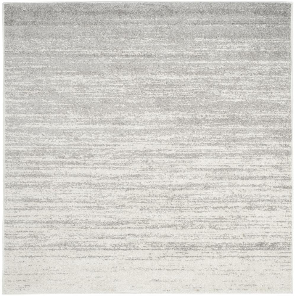 Adirondack, IVORY / SILVER, 6' X 6' Square, Area Rug, ADR113B-6SQ. Picture 1