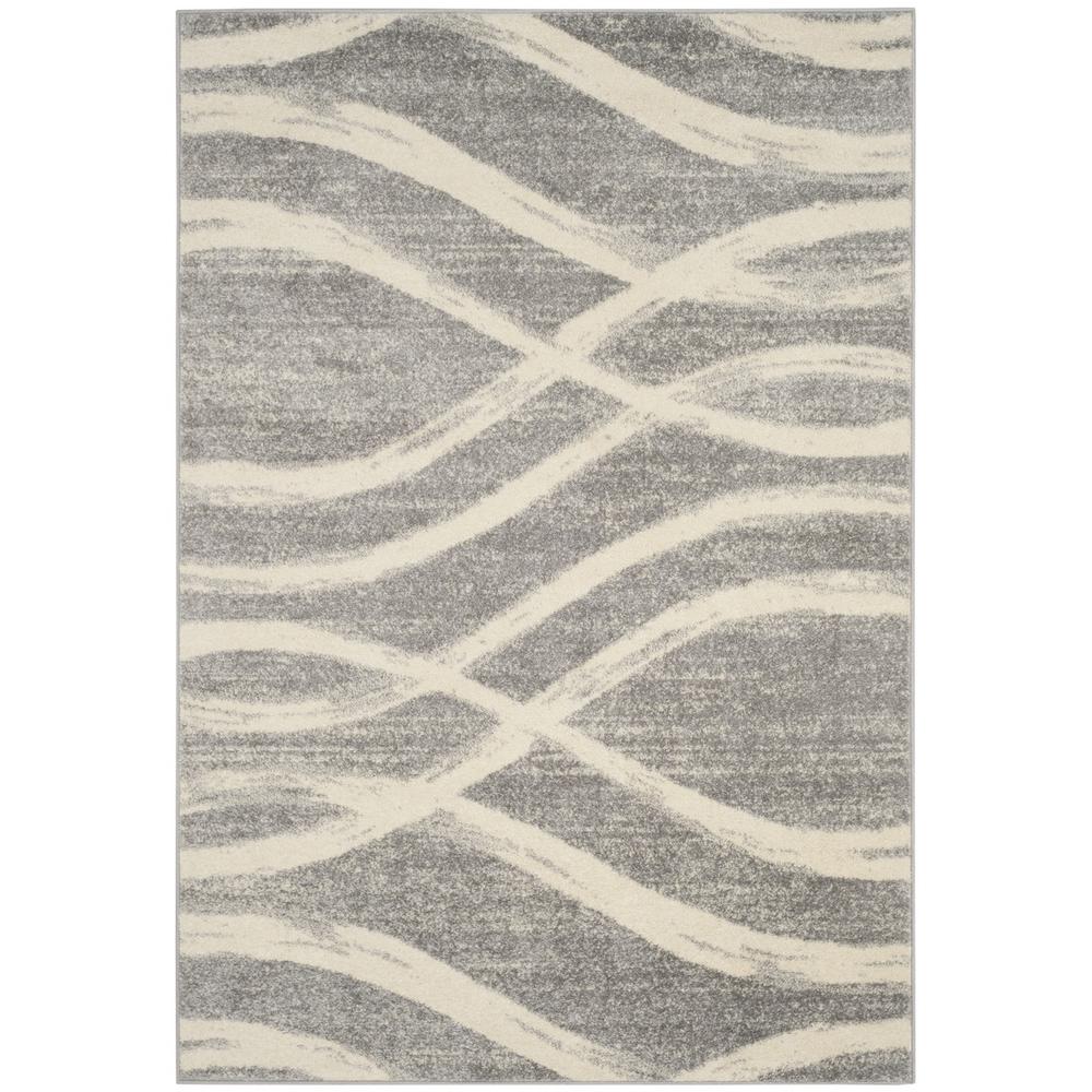 Adirondack, GREY / CREAM, 5'-1" X 7'-6", Area Rug. Picture 1