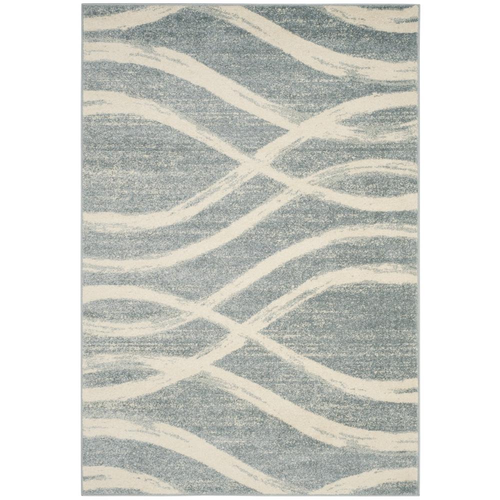 Adirondack, CREAM / SLATE, 6' X 9', Area Rug. Picture 1