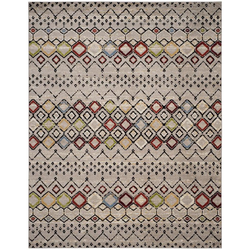AMSTERDAM, LIGHT GREY / MULTI, 9' X 12', Area Rug. Picture 1