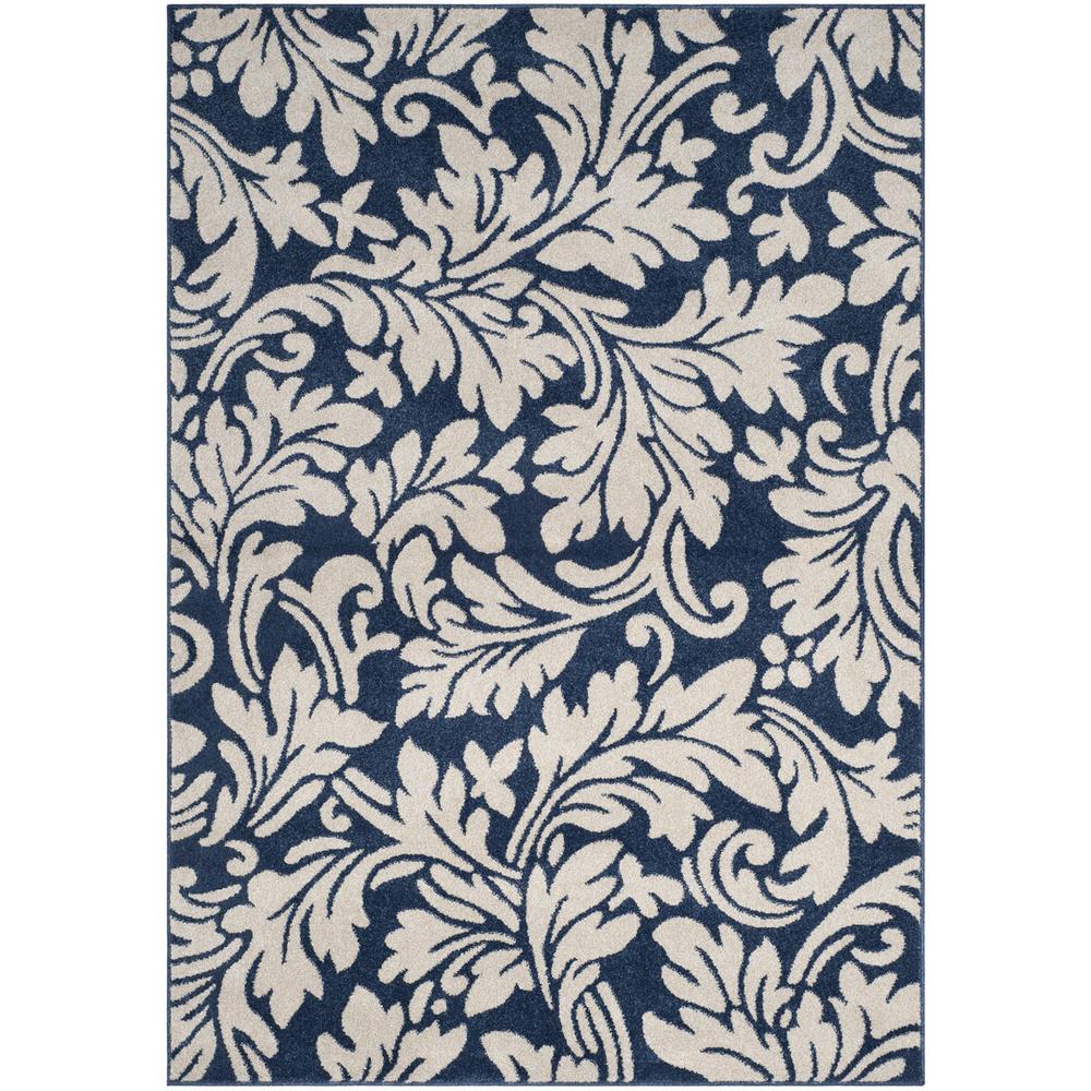 AMHERST, NAVY / IVORY, 5' X 8', Area Rug, AMT425P-5. Picture 1