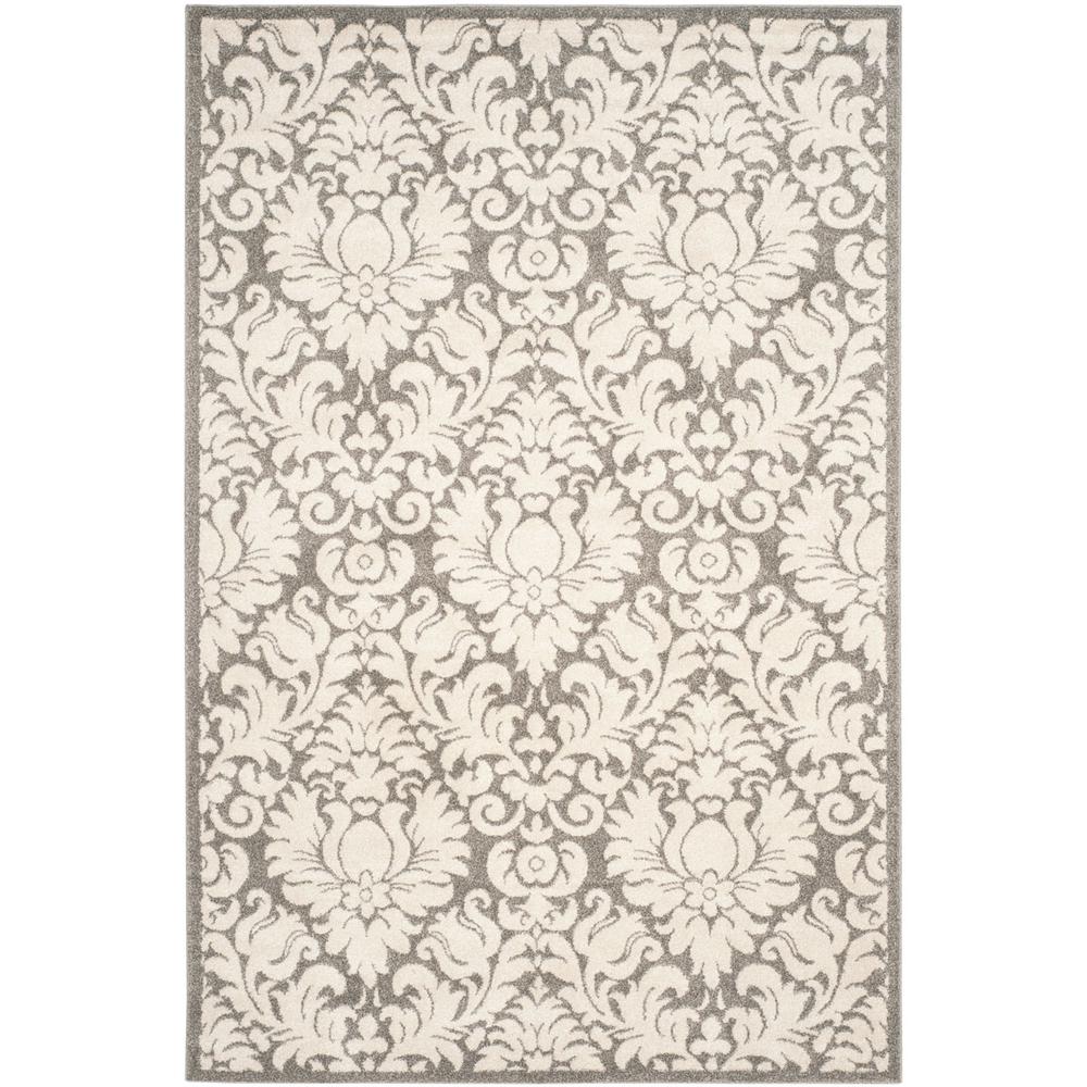 AMHERST, DARK GREY / BEIGE, 5' X 8', Area Rug, AMT427R-5. Picture 1
