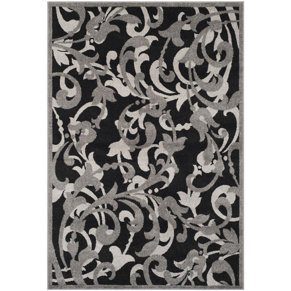 AMHERST, ANTHRACITE / LIGHT GREY, 6' X 9', Area Rug. Picture 1