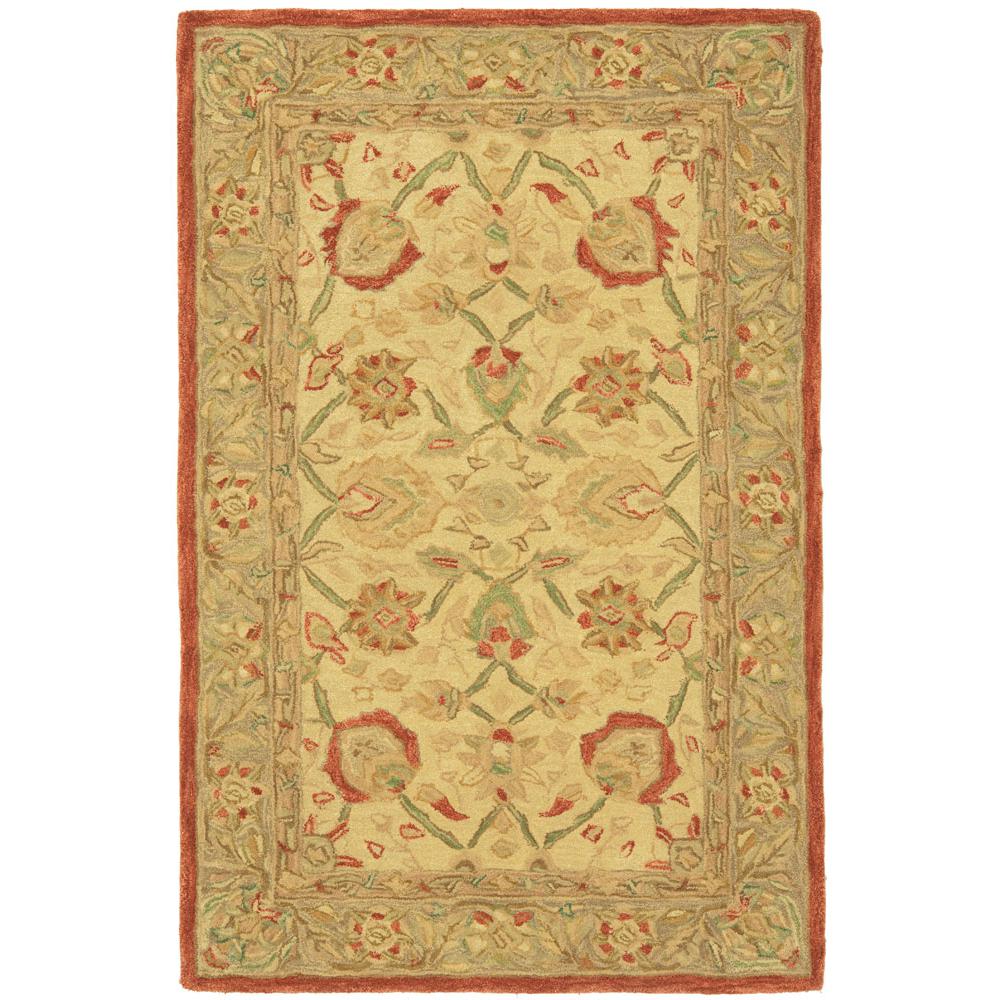 ANATOLIA, BEIGE / RUST, 5' X 8', Area Rug. Picture 1
