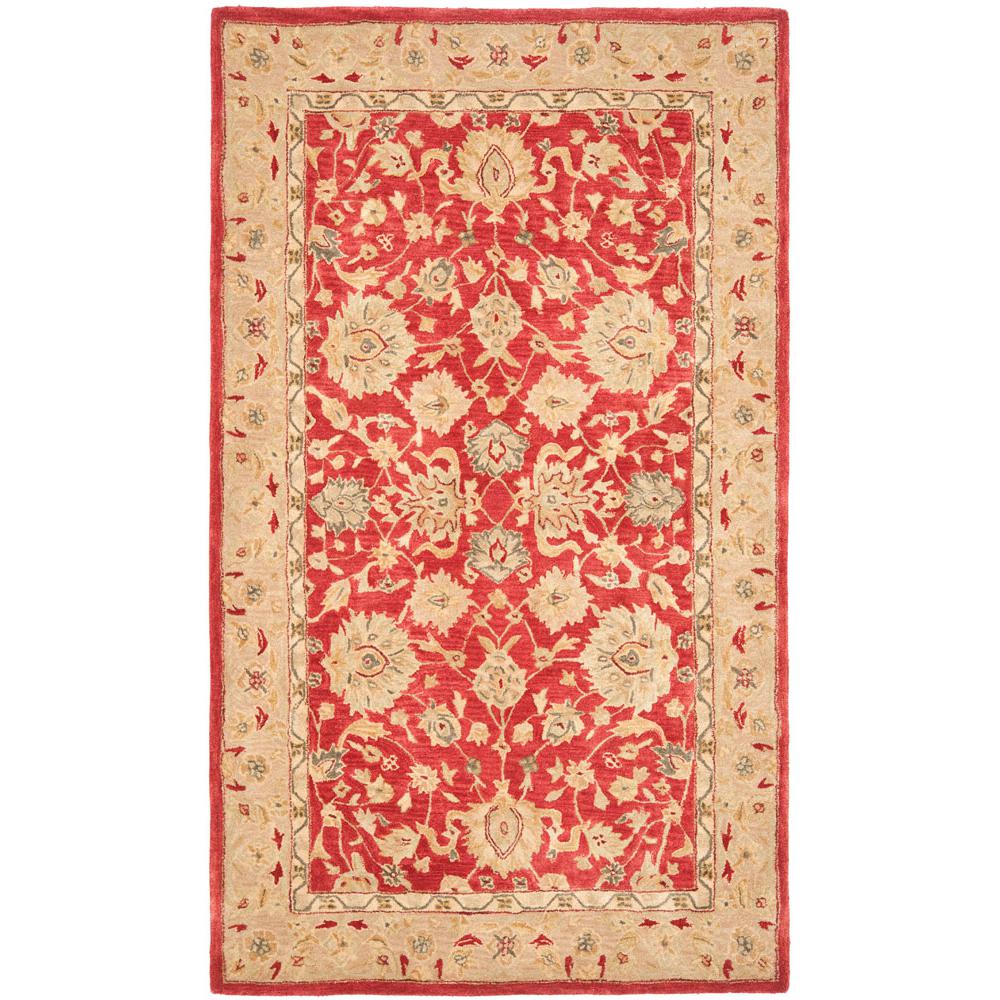 ANATOLIA, RED / IVORY, 6' X 9', Area Rug, AN522A-6. Picture 1
