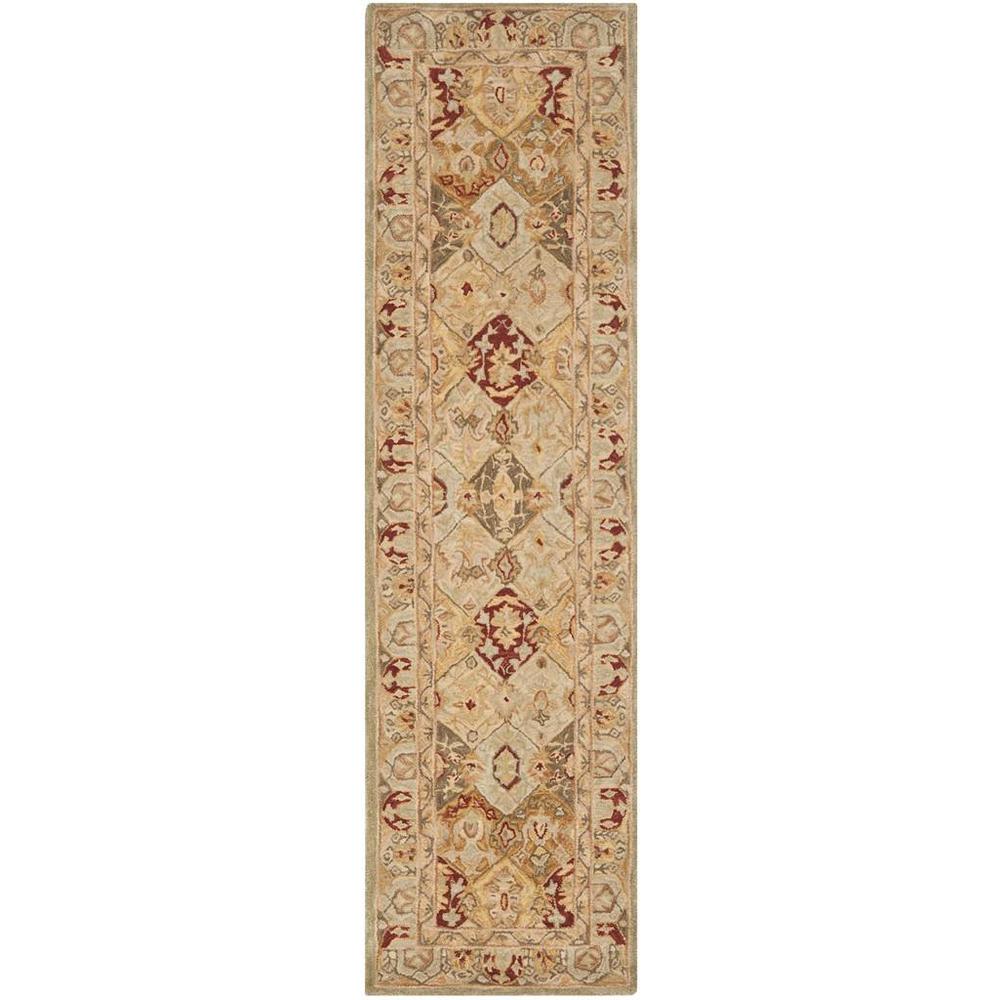 ANATOLIA, BEIGE / MULTI, 2'-3" X 8', Area Rug. Picture 1