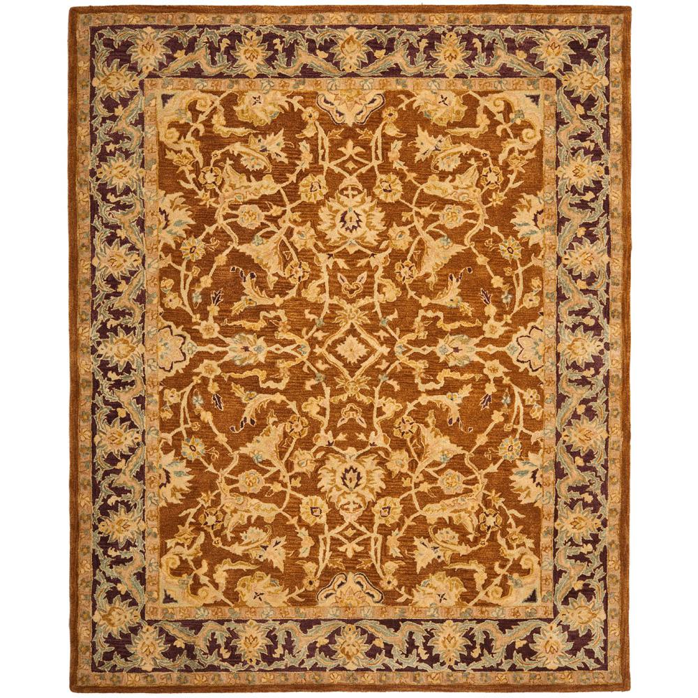 ANATOLIA, BROWN / PLUM, 9' X 12', Area Rug. Picture 1