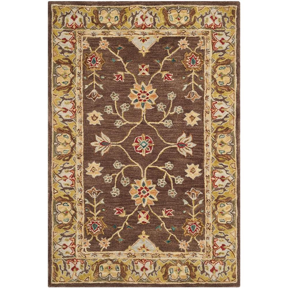ANATOLIA, BROWN / GOLD, 6' X 9', Area Rug. Picture 1