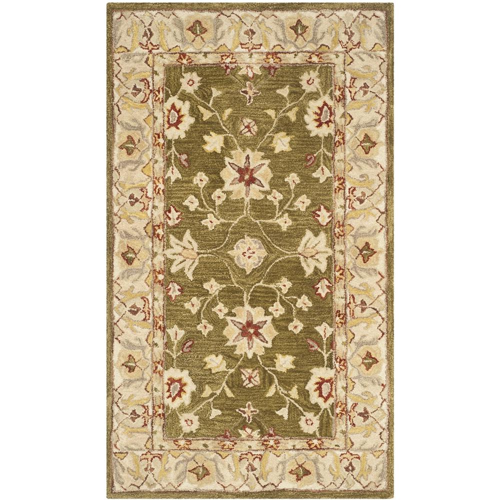 ANATOLIA, MOSS / IVORY, 5' X 8', Area Rug. Picture 1